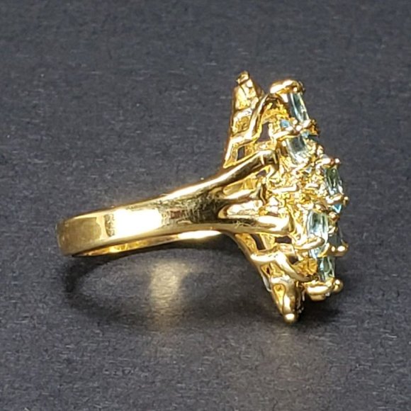 Vintage Ladies Cocktail Ring Size 8 - Picture 3 of 6